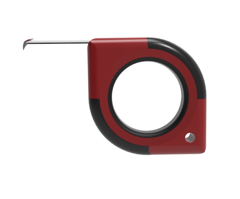 Front view with the blade extended