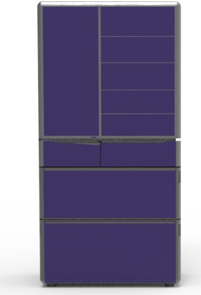 Wildflower Violet finish in deep purple glass