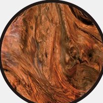 Close-up of richly figured rosewood grain