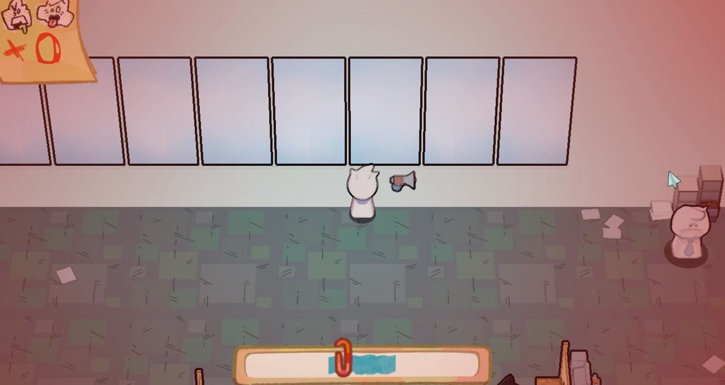 Injured state with red overlay and no health icon